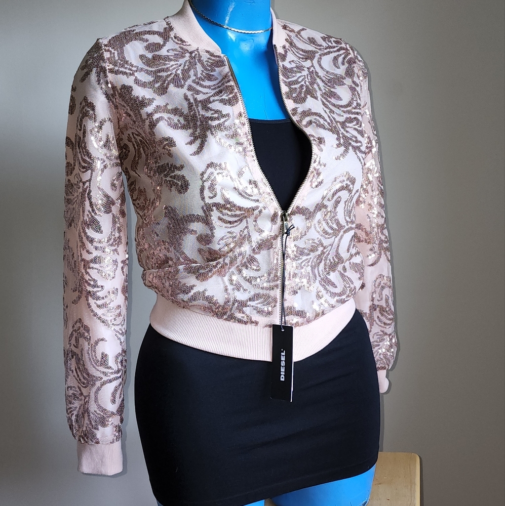 Diesel Sequin Bomber Jacket